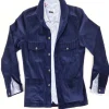 Giacca Sahariana Overshirt Safari blu corduroy velluto  4 tasche gabardina 100% cotone Made in italy