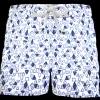 Pantaloncino in cotone Shorts Bermuda fantasia Geometrica 100% Cotone 2 tasche laterali Made in Italy