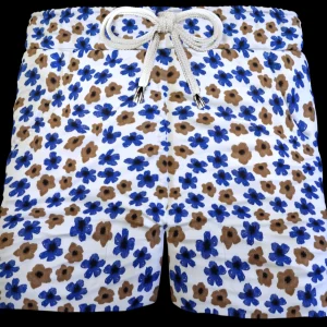 Pantaloncino in cotone Shorts Bermuda fantasia flower 100% Cotone 2 tasche laterali Made in Italy
