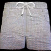Pantaloncino in cotone Shorts Bermuda Micro Fantasia Arancio 100% Cotone 2 tasche laterali Made in Italy