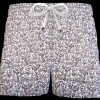 Pantaloncino in cotone Shorts Bermuda fantasia flower 100% Cotone 2 tasche laterali Made in Italy