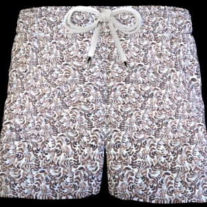 Pantaloncino in cotone Shorts Bermuda fantasia flower 100% Cotone 2 tasche laterali Made in Italy