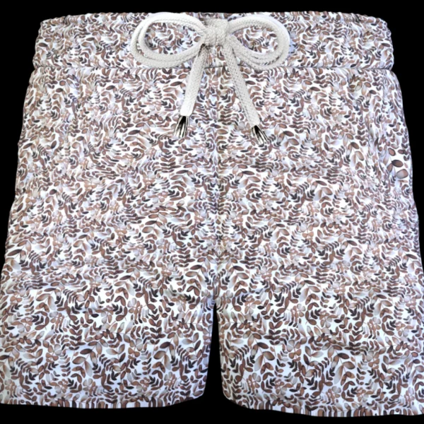 Pantaloncino in cotone Shorts Bermuda fantasia flower 100% Cotone 2 tasche laterali Made in Italy