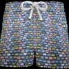 Pantaloncino Shorts Bermuda Fantasia Musicassetta Anni 80 100% cotone Jersey 2 tasche laterali Made in Italy