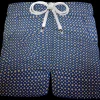 Pantaloncino  Shorts Bermuda Fantasia Blu 100% Cotone 2 tasche laterali Made in Italy