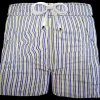 Pantaloncino  Shorts Bermuda fantasia rigato giallo  100% Cotone 2 tasche laterali Made in Italy