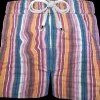 Pantaloncino  Shorts Bermuda Fantasia Stripe 100% Cotone 2 tasche laterali Made in Italy