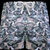Pantaloncino  Shorts Bermuda Fantasia Camouflage verdone grigio marrone 100% Cotone 2 tasche laterali Made in Italy