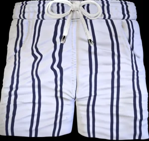 Pantaloncino Shorts Bermuda Fantasia Rigata 100% cotone 2 tasche laterali Made in Italy