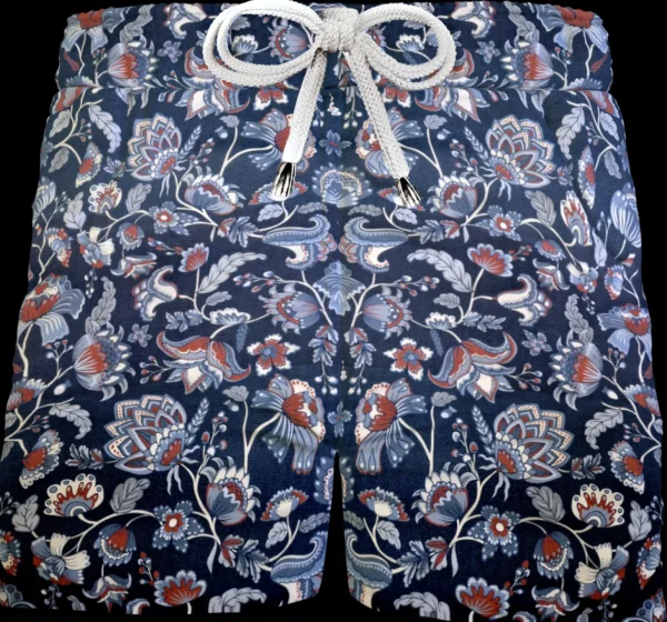 Pantaloncino Shorts Bermuda Fantasia Cachemire 100% cotone 2 tasche laterali Made in Italy