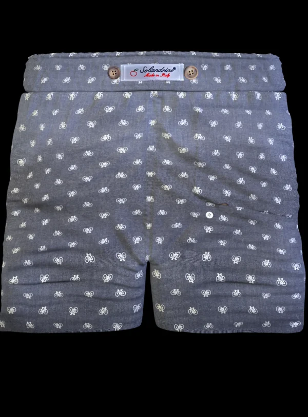 Pantaloncino Shorts Bermuda fantasia bike bicicletta 100% Cotone 2 tasche laterali Made in Italy