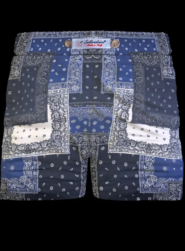 Pantaloncino  Shorts Bermuda Fantasia 100% Cotone 2 tasche laterali Made in Italy