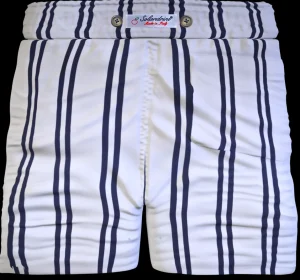 Pantaloncino Shorts Bermuda Fantasia Rigata 100% cotone 2 tasche laterali Made in Italy