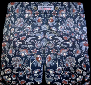 Pantaloncino Shorts Bermuda Fantasia Cachemire 100% cotone 2 tasche laterali Made in Italy