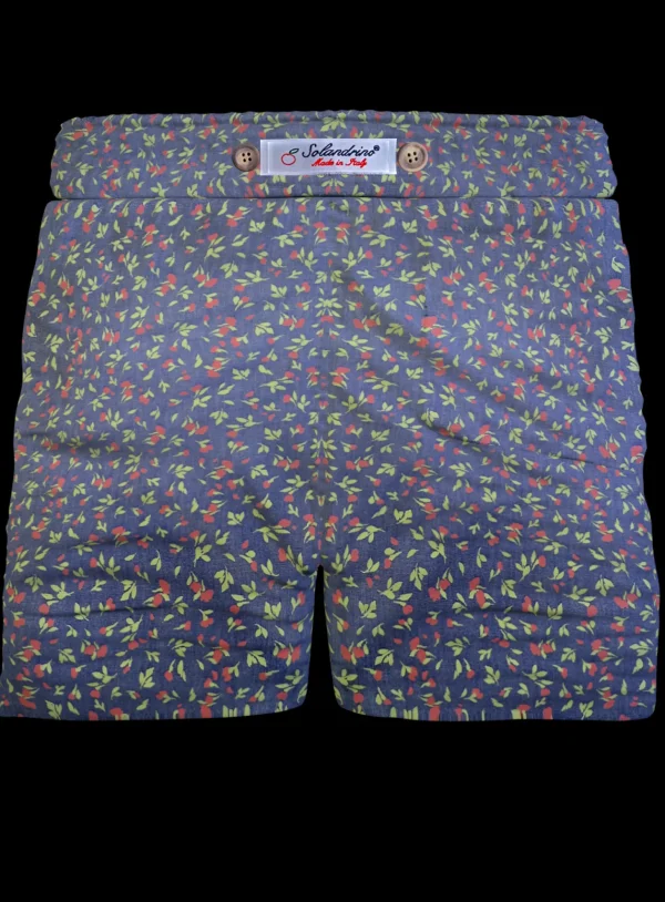 Pantaloncino Shorts Bermuda fantasia Denim  100% Cotone 2 tasche laterali Made in Italy