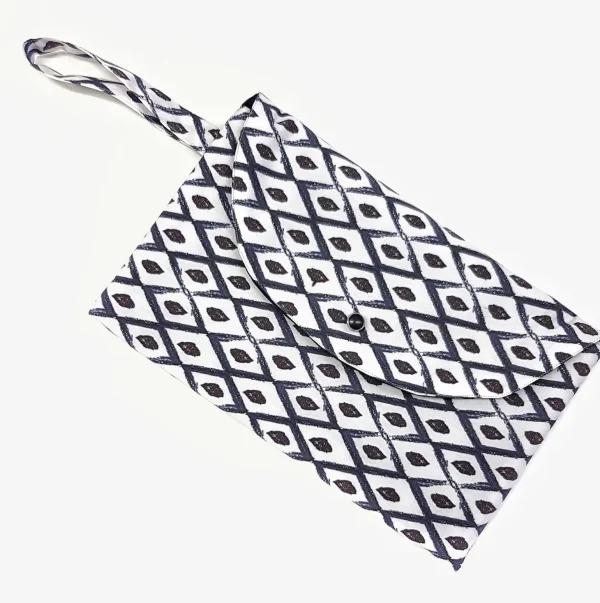 Pochette in tessuto fashion design Clara Made in Italy