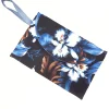 Pochette in tessuto fashion design dark flower Made in Italy