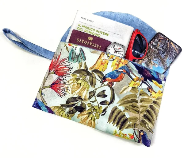 Pochette in tessuto fashion design Siviglia Made in Italy