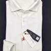 Polo Camicia bianca piquet Jersey in maglia morbida alta qualità puro cotone  made in italy knit Jersey piquet