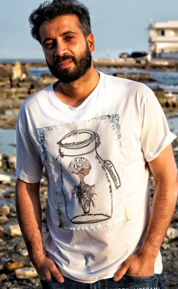 T-shirt made in italy 100% cotone jersey pettinato "MODELLO LIBERAMI"