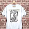 T-shirt made in Italy fantasia Casters 100% cotone jersey pettinato -DESIGN Casters-