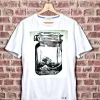 T-shirt made in Italy fantasia 100% cotone jersey pettinato -MODELLO GLASSWAVE  -