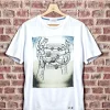 T-shirt made in Italy fantasia Big Bang 100% cotone jersey pettinato