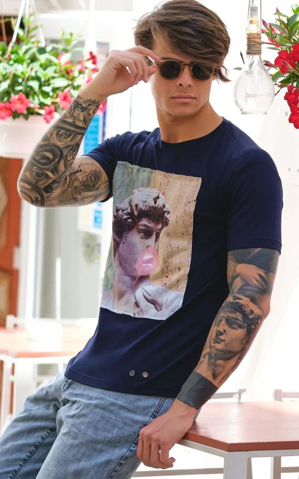 t-shirt made in Italy Fantasia Fashion Victim 100% fresco cotone jersey