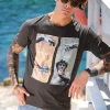 Tshirt made in Italy fantasia strike the pose 100% cotone jersey pettinato -DESIGN -