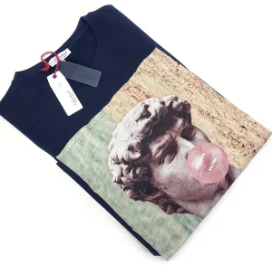 t-shirt made in Italy Fantasia Fashion Victim 100% fresco cotone jersey