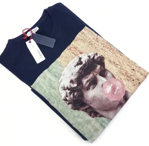t-shirt made in Italy Fantasia Fashion Victim 100% fresco cotone jersey