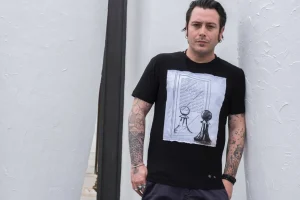 T-shirt made in Italy Fantasia chess mirror 100% fresco cotone jersey pettinato design chess mirror
