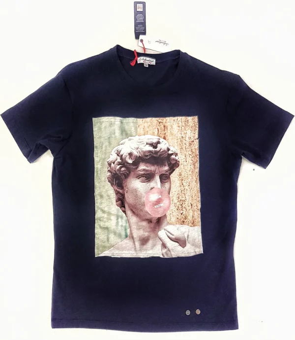 t-shirt made in Italy Fantasia Fashion Victim 100% fresco cotone jersey
