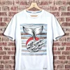 T-shirt made in italy wood-fish 100% fresco cotone jersey pettinato