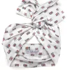 Turbante bianco fantasia Fashion in cotone fascia capelli design fotocamera reporter hairband Made in Italy