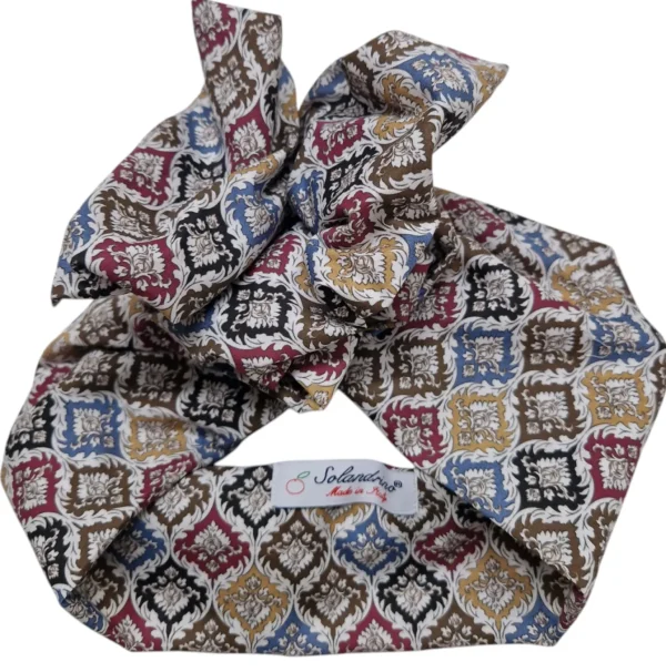 Turbante Fantasia Design puro cotone  Made in Italy Fascia Capelli hairband