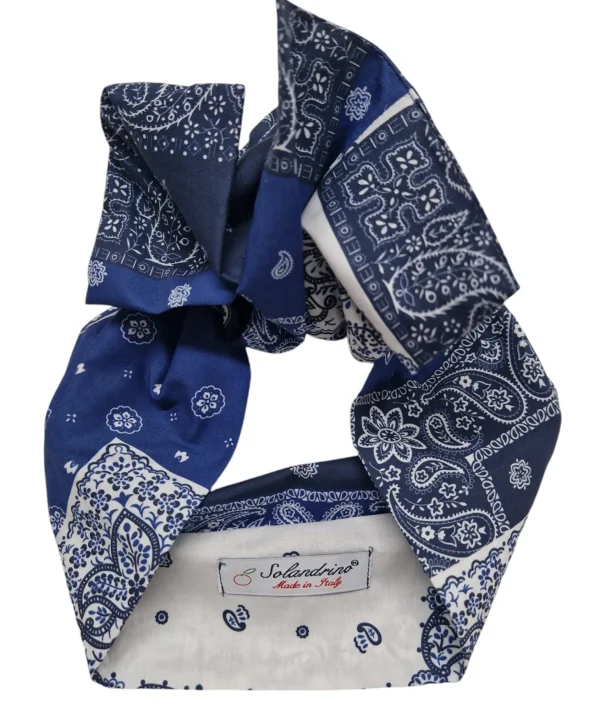 Turbante fantasia design cotone  made in Italy fascia capelli hairband