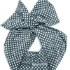 Turbante fantasia  Fashion fascia capelli in cotone design Damasco dark grey hairband Made in Italy