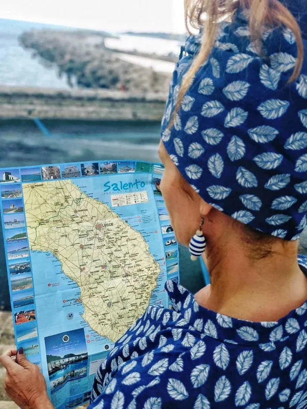 Turbante Fantasia in cotone design Cilento Made in Italy