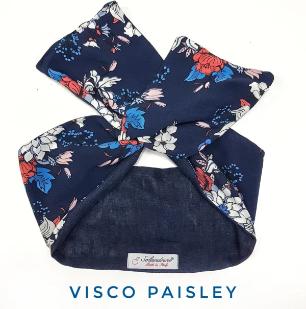 Turbante Fantasia in Viscosa design Visco Paisley Made in Italy