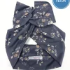 Turbante Fashion in cotone design Foliage Made in Italy