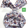 Turbante Fashion in cotone Fantasia design paisley flower 26 Made in Italy