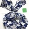 Turbante Fashion in cotone Fantasia design flower 25 Made in Italy