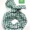 Turbante Fashion in cotone Fantasia design green 22 Made in Italy