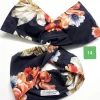 Turbante Fashion in cotone Fantasia design paisley blu 14 Made in Italy