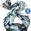 Turbante Fashion in cotone Fantasia design 4 hawaii Made in Italy