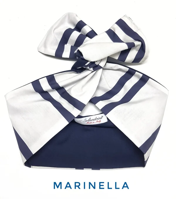 Turbante Fashion in cotone fascia capelli design Marinella made in Italy