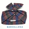 Turbante Fashion in cotone fascia capelli design Barcellona multicolor made in Italy