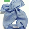 Turbante Fashion in Lino Fantasia design lino azzurro 30 Made in Italy