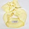 Turbante giallo in lino made in Italy fascia capelli hairband